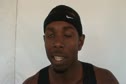 Bershawn Jackson after M 400H semi at the USATF Outdoor Championships 2011