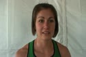 Bridget Franek after W steeple semi at the USATF Outdoor Championships 2011