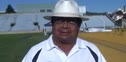 Cal Head Coach Tony Sandoval after the Brutus Hamilton Invitational