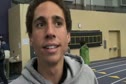 Cameron Levins after NCAA auto 7.48 3k and second win of the weekend at 2012 UW Invitational