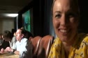 Carrie Tollefson signed autographs while not quite calling herself retired before the 2011 Foot Locker CC Championshps