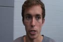Chris Derrick after sub 4 at the 2012 MPSF Indoor Championships