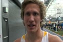 Collin Jarvis after narrowing missing sub 4 at 2012 UW Invitational