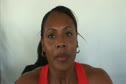 Debbie Dunn after W 400 semi at the USATF Outdoor Championships 2011