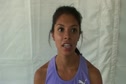Delilah DiCrescenzo after W steeple semi at the USATF Outdoor Championships 2011
