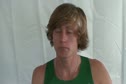 Evan Jager after M 1500 qualifying at the USATF Outdoor Championships 2011