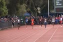 Finish of the men's 200 trackside at the 2011 Stanford Invitational