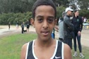 High Schooler Nabai Habtermariam after running the Community 4k at the 2012 BAXC
