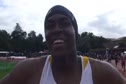 Ray Stewart, Cal, 1st place 110H 13.66 at the Stanford Invitational