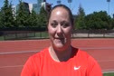 Jill Camarena-Williams, 1st place, women's shot at 2011 Payton Jordan Cardinal Invite