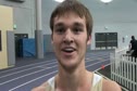 Joey Bywater of Washington after a 4.02 DMR split at the 2012 UW Invitational