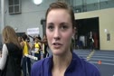 Katie Flood after U.S. leading and UW school record 8.55 3k at 2012 UW Invitational