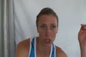 Katie Follett after W 1500 qualifying at the USATF Outdoor Championships 2011