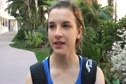 Laura Leff, 3rd place girls, at the 2011 Foot Locker CC Championships