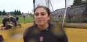 Liz Minoofar, Stanford, 1st place - Women's Javelin at the 2010 Cal Stanford Big Meet