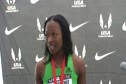 Marshevet Myers 2nd W 100 final at the USATF Outdoor Championships 2011