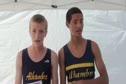 Michael Viano and Luis Haefke (Alhambra HS), 2nd and 4th place, Frosh Boys at the 2011 Ed Sias Invitational