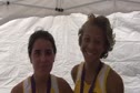 Mikaela Vaden (2nd place) and Megan Mc Kinnon (3rd place), St. Francis HS, JV Girls at the 2010 Ed Sias Invitational