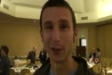 Mike Francia, coach of Daniel Lennon (NY), before the 2011 Foot Locker CC Championships