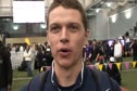 Miles Batty after 800 at the 2012 MPSF Indoor Championships