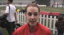 Molly Huddle after the 5000 at the 2010 UW Invitational
