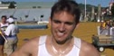 Olivier Collin, 1st place, men's mile at the Brutus Hamilton Invitational