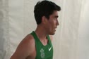 Russell Brown after M 1500 qualifying at the USATF Outdoor Championships 2011
