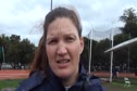 Stephanie Brown Trafton, 1st place, discus at the 2011 Stanford Invitational