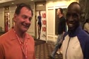 "The Hay Is In The Barn" Wesley Korir and coach Ron Mann before the 2010 Chicago Marathon