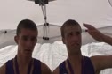 Will Holland (2nd place) and Anthony Ortolan (3rd place), College Park HS, Large School Varsity Boys at the 2010 Ed Sias Invitational