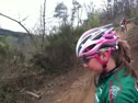 Houffalize riders scope out a technical descent